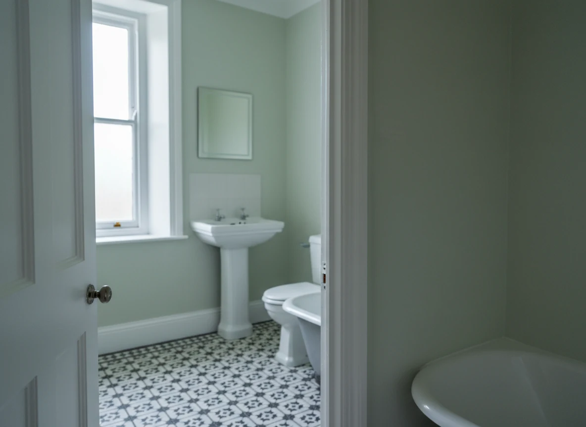 Bathroom painting preparation in Marlow by Marlow Decorators