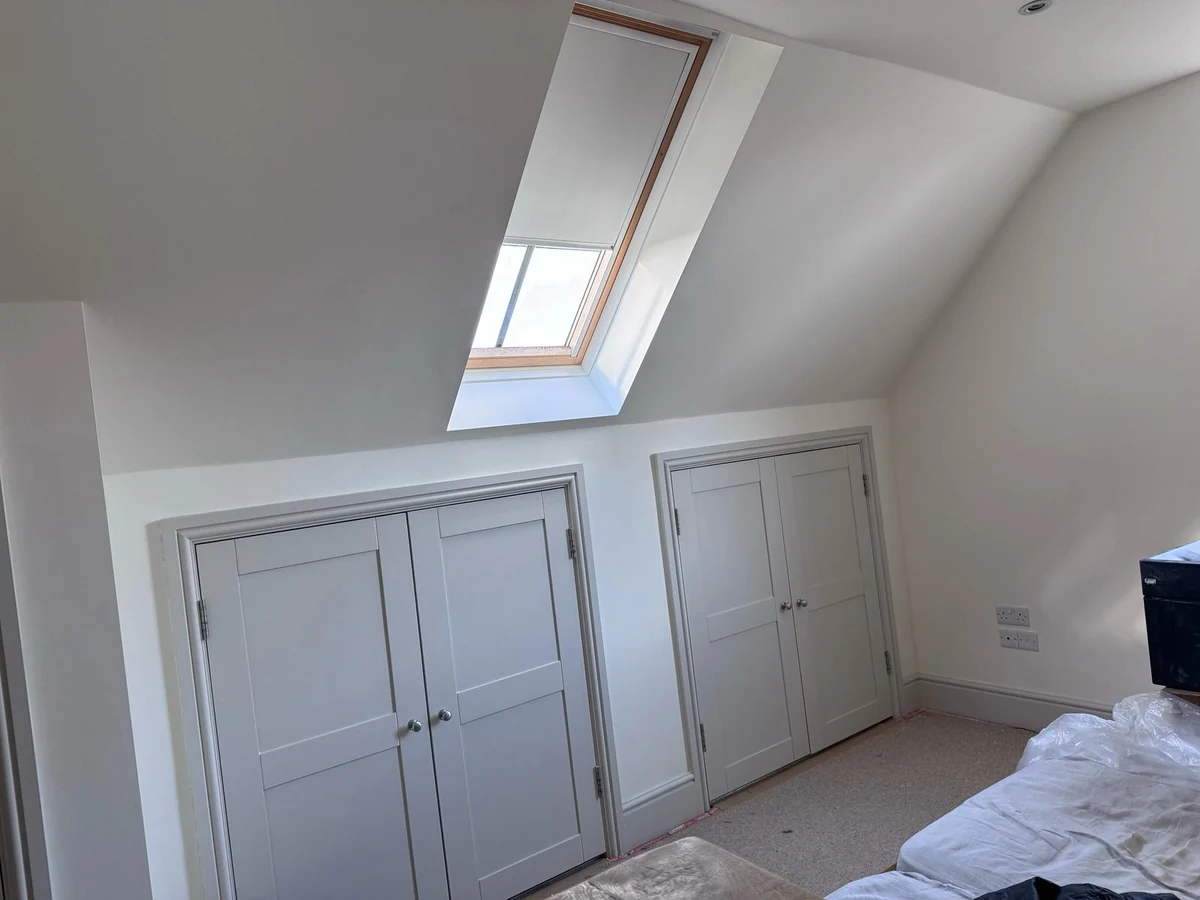 bedroom-painting-skylight-wardrobes-marlow-decorators Bedroom Painting in Marlow by Marlow Decorators