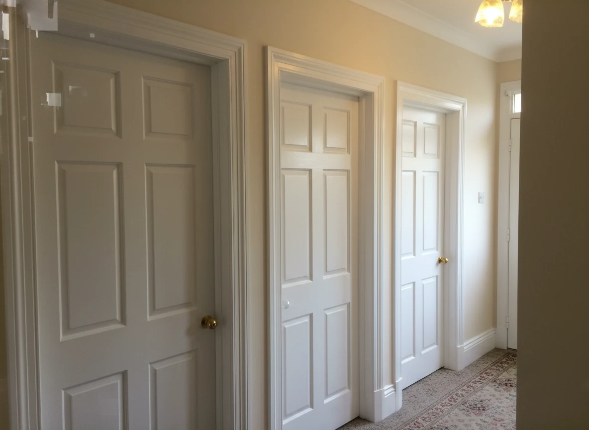 Internal door painting detail in Marlow by Marlow Decorators