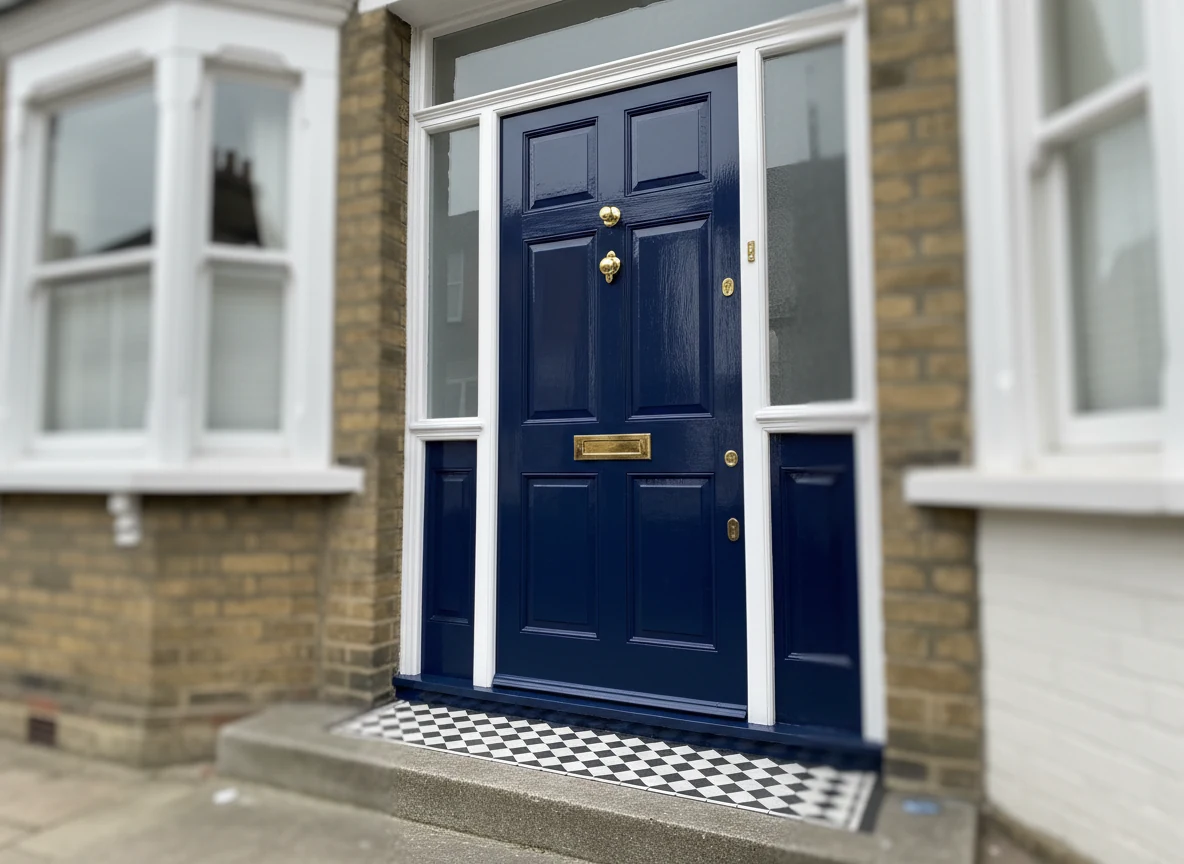 Front Door two-colour finish in Marlow by Marlow Decorators