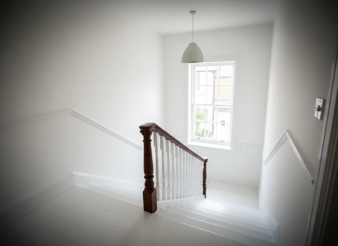 Staircase painting in Marlow Bottom by Marlow Decorators