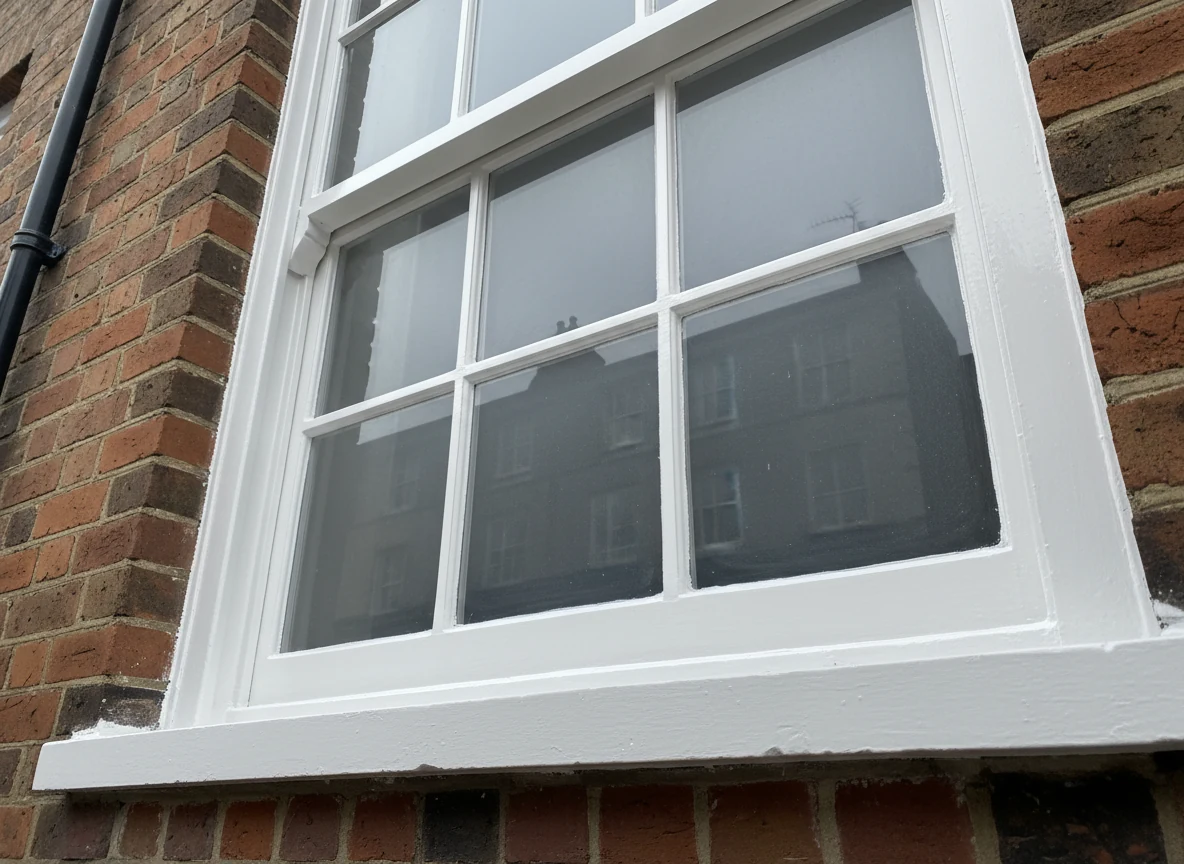 Window Frame Painting detail in Marlow by Marlow Decorators